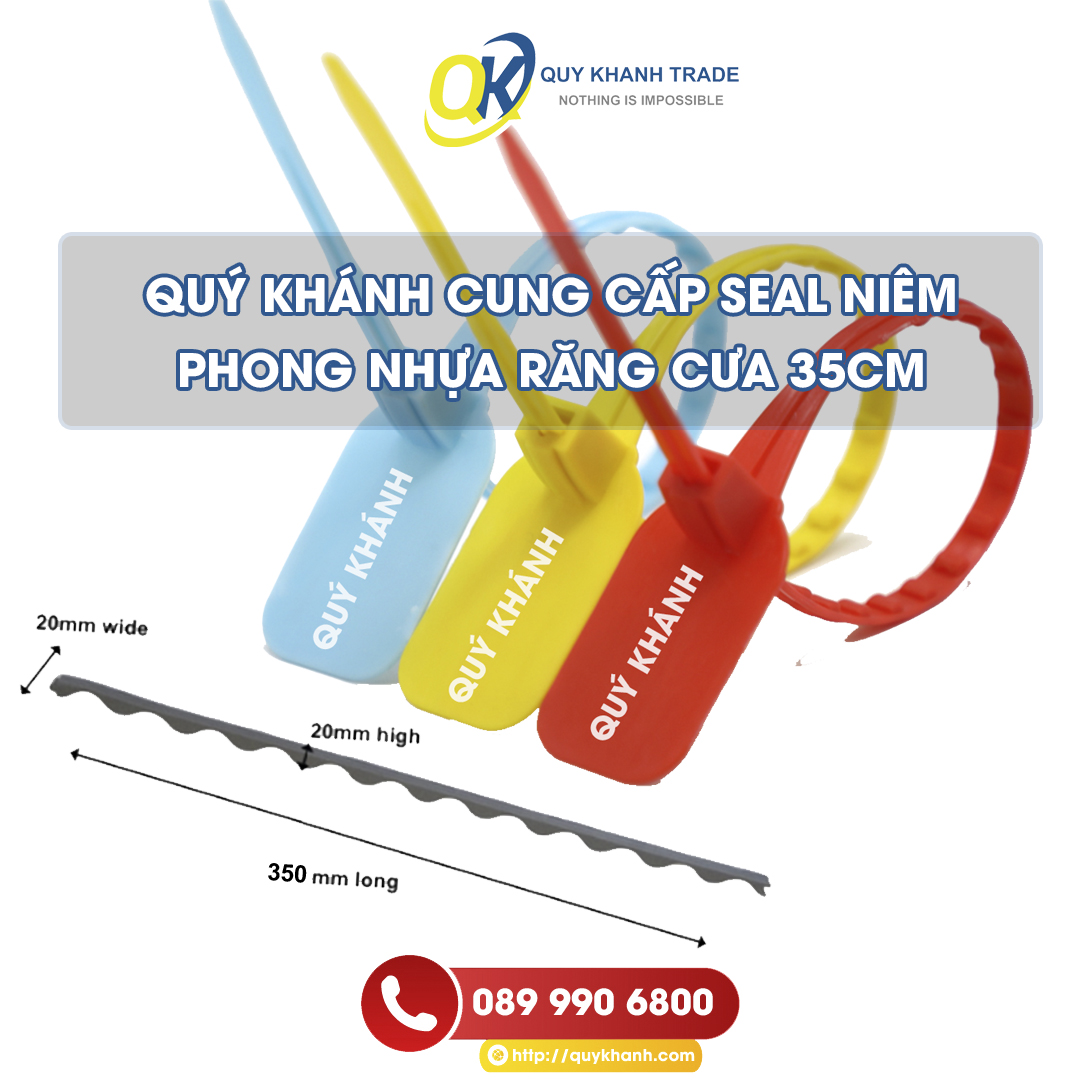 Seal niêm phong nhựa răng cưa 35cm chống thất thoát hiệu quả số 1