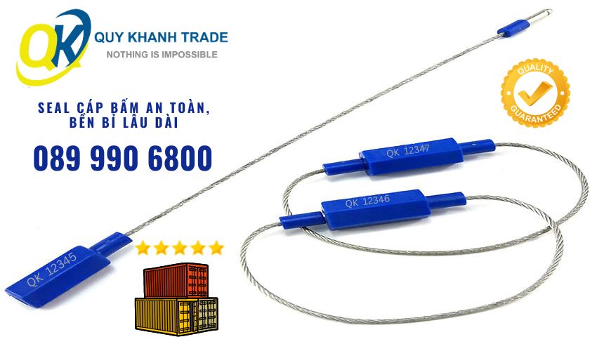 khóa cáp bấm được làm bằng chất liệu bền bỉ