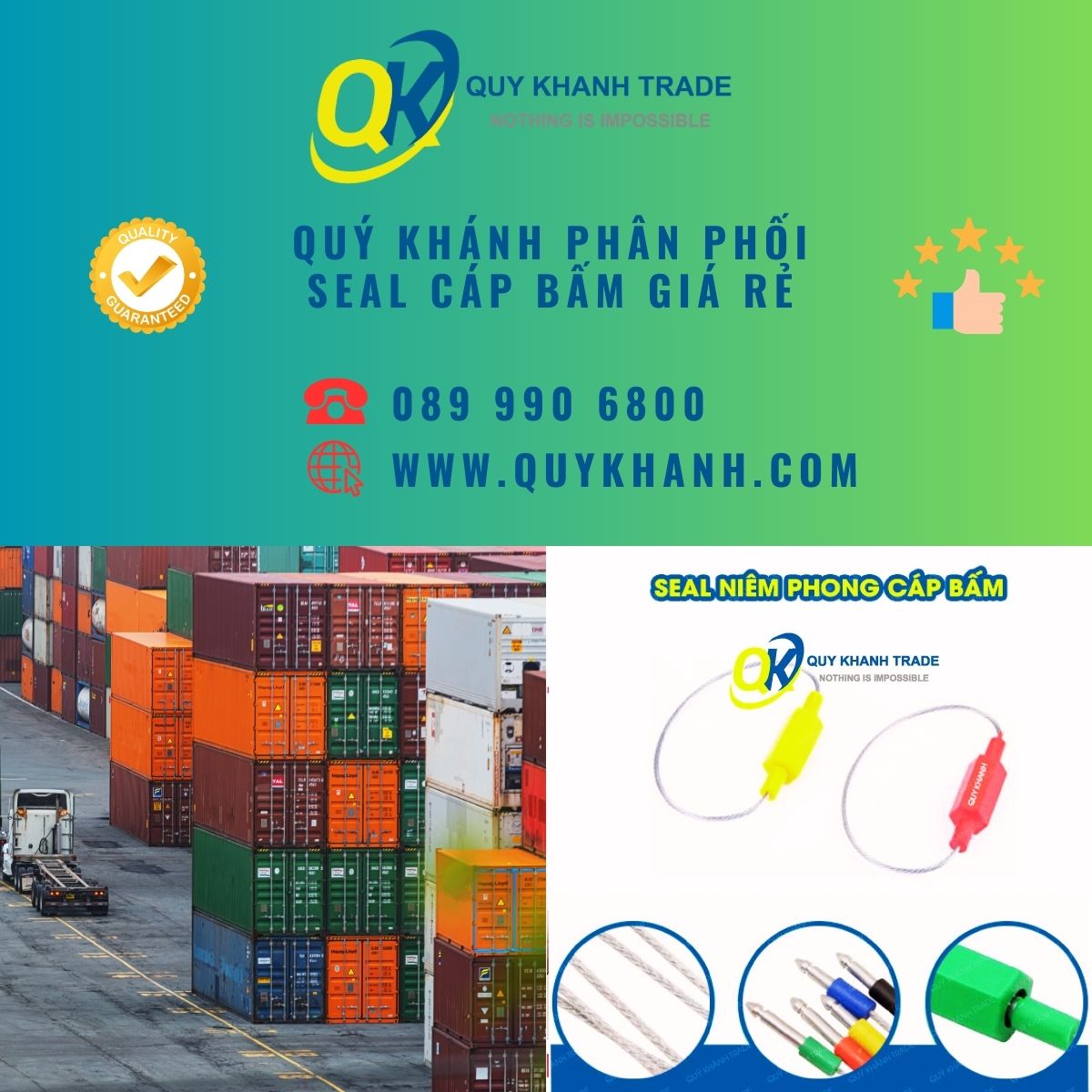 quý khánh phân phối seal cáp bấm giá rẻ chỉ từ vài chục nghìn đồng một bộ