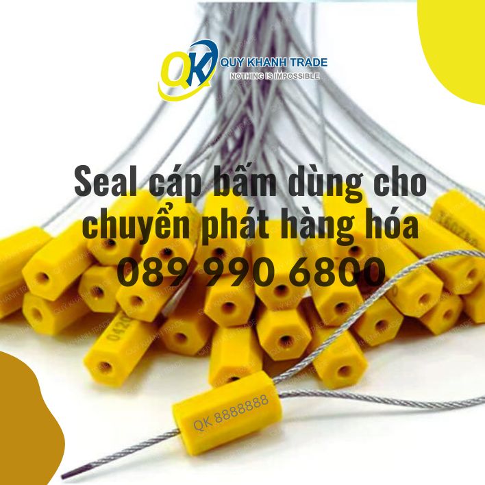 seal cáp bấm làm từ chất liệu cao cấp nên rất bền bỉ