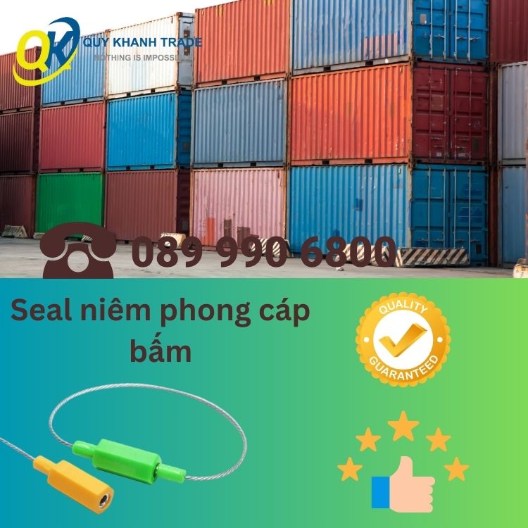 seal niêm phong cáp bấm được cấu thành từ hai bộ phận khác nhau