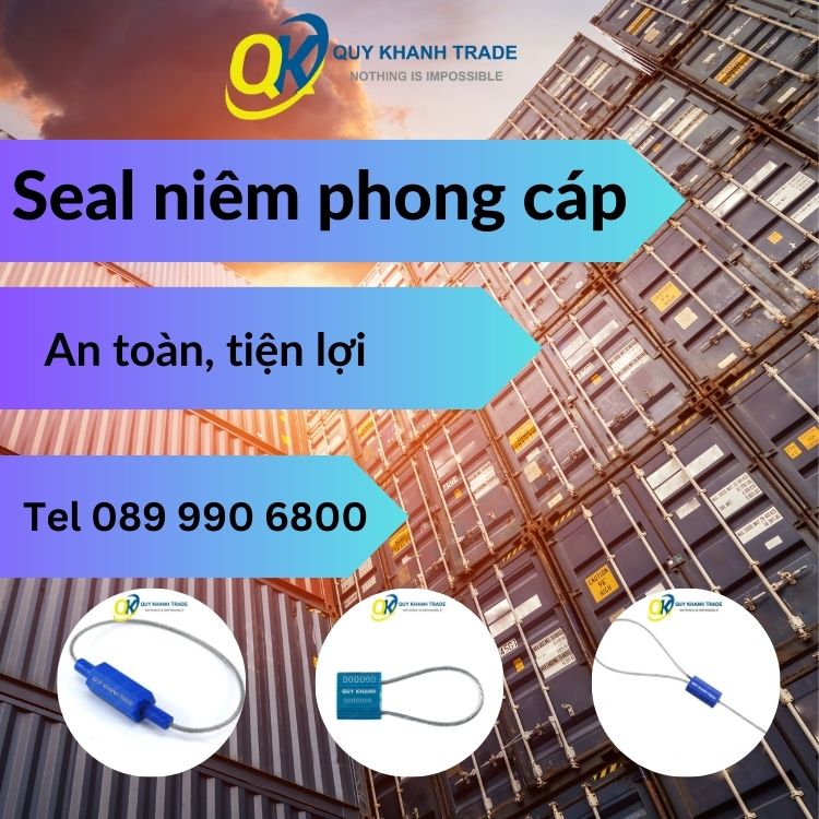 seal niêm phong có khắc số seri hoặc tên công ty chủ quản an toàn tiện lợi